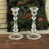 Magnifique paire de bougeoirs hauts en cristal d'Arques, chandeliers vintage années 80 / 90 par Hello Broc brocante en ligne