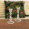 Magnifique paire de bougeoirs hauts en cristal d'Arques, chandeliers vintage années 80 / 90 par Hello Broc brocante en ligne