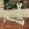 Magnifique paire de bougeoirs hauts en cristal d'Arques, chandeliers vintage années 80 / 90 par Hello Broc brocante en ligne