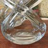 Paire de bougeoirs doubles en cristal Art Vannes France par Hello Broc brocante en ligne