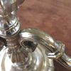 Paire de bougeoirs à 4 feux et 3 branches en métal argenté par Hello Broc brocante en ligne
