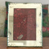 Cadre photo au contour en miroir biseauté dimensions extérieures 22 x 18 cm par Hello Broc brocante en ligne