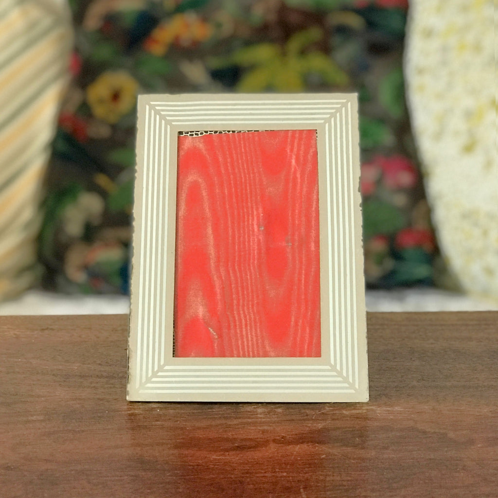Petit cadre photo contour miroir endos motifs serpent 18 x 12,5 cm par Hello Broc brocante en ligne