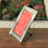 Petit cadre photo contour miroir endos motifs serpent 18 x 12,5 cm par Hello Broc brocante en ligne