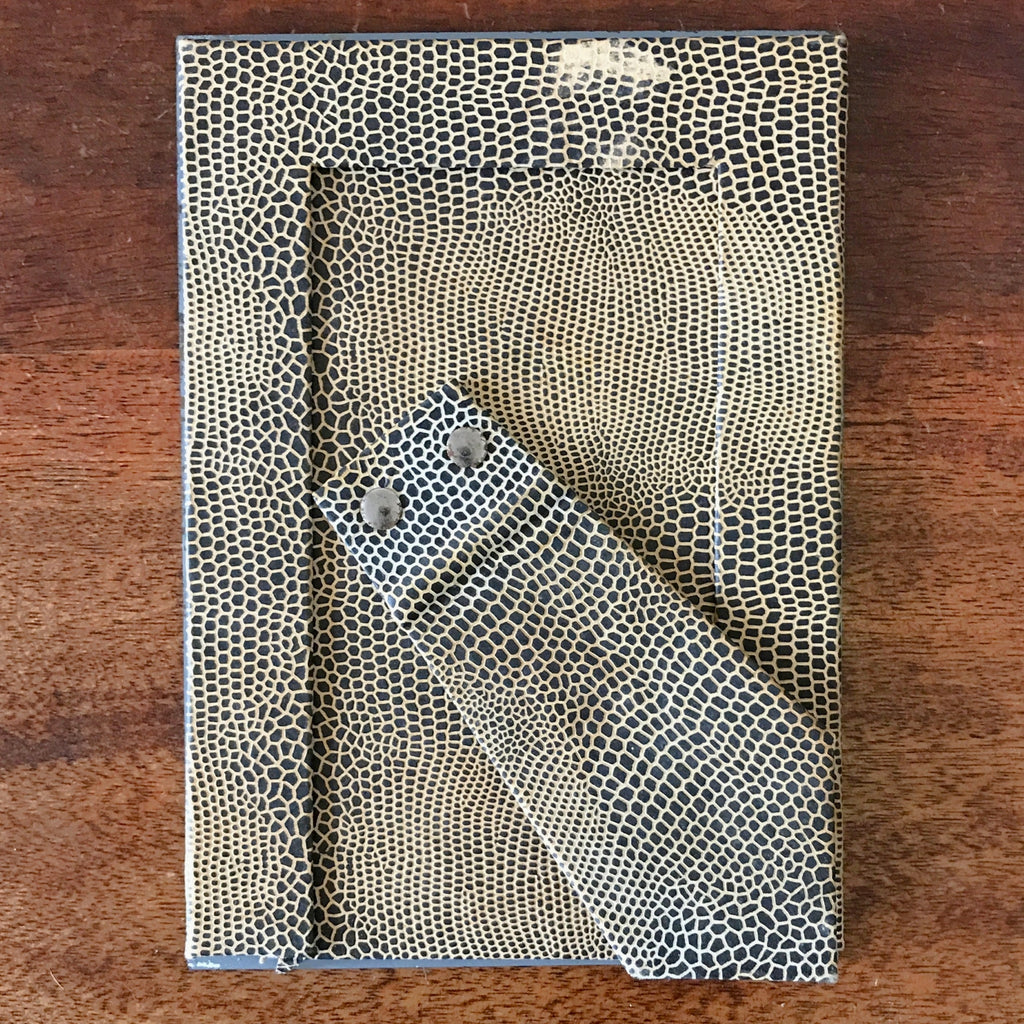 Petit cadre photo contour miroir endos motifs serpent 18 x 12,5 cm par Hello Broc brocante en ligne