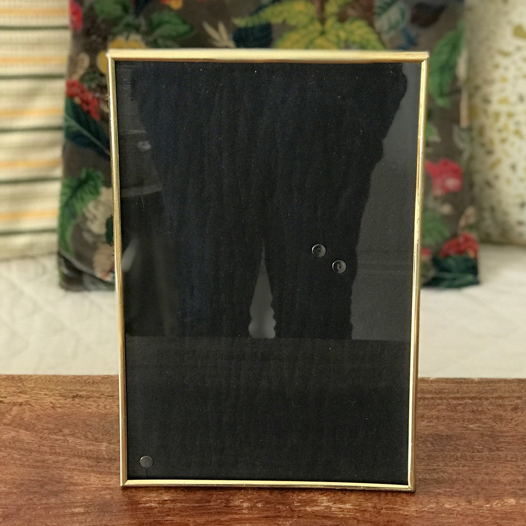 Grand cadre photo rectangulaire encadrement en laiton simple 30,5 x 20,5 cm par Hello Broc brocante en ligne