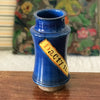 Pot à pharmacie apothicaire en céramique bleue Vincent Garnier Paris Lelong par Hello Broc brocante en ligne