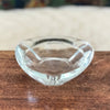 Cendrier en verre moulé triangulaire Reims France petit 9,5 cm par Hello Broc brocante en ligne