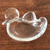 Cendrier zoomorphe canard en verre transparent par Hello Broc brocante en ligne