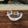Cendrier zoomorphe canard en verre transparent par Hello Broc brocante en ligne