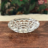 Elégant et grand cendrier rond en cristal moulé par Hello Broc brocante en ligne