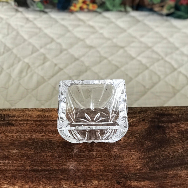 Cendrier carré en cristal petite taille - Hello Broc