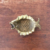 Cendrier zoomorphe poisson en bronze doré par Hello Broc brocante en ligne