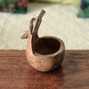 Poterie artisanale chouette ou hibou en terre cuite faite main par Hello Broc brocante en ligne