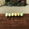 Ensemble de 6 œufs en albâtre couleurs pastel par Hello Broc brocante en ligne