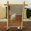 Miroir rectangulaire encadrement en bois imitation bambou 56 x 42 cm par Hello Broc brocante en ligne