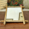 Miroir rectangulaire encadrement en bois imitation bambou 56 x 42 cm par Hello Broc brocante en ligne