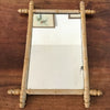 Miroir rectangulaire encadrement en bois imitation bambou 56 x 42 cm par Hello Broc brocante en ligne