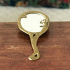 Miroir à main ovale Art Nouveau en bronze doré par Hello Broc brocante en ligne