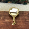 Miroir à main ovale Art Nouveau en bronze doré par Hello Broc brocante en ligne