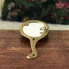Miroir à main ovale Art Nouveau en bronze doré par Hello Broc brocante en ligne