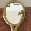 Miroir à main ovale Art Nouveau en bronze doré par Hello Broc brocante en ligne