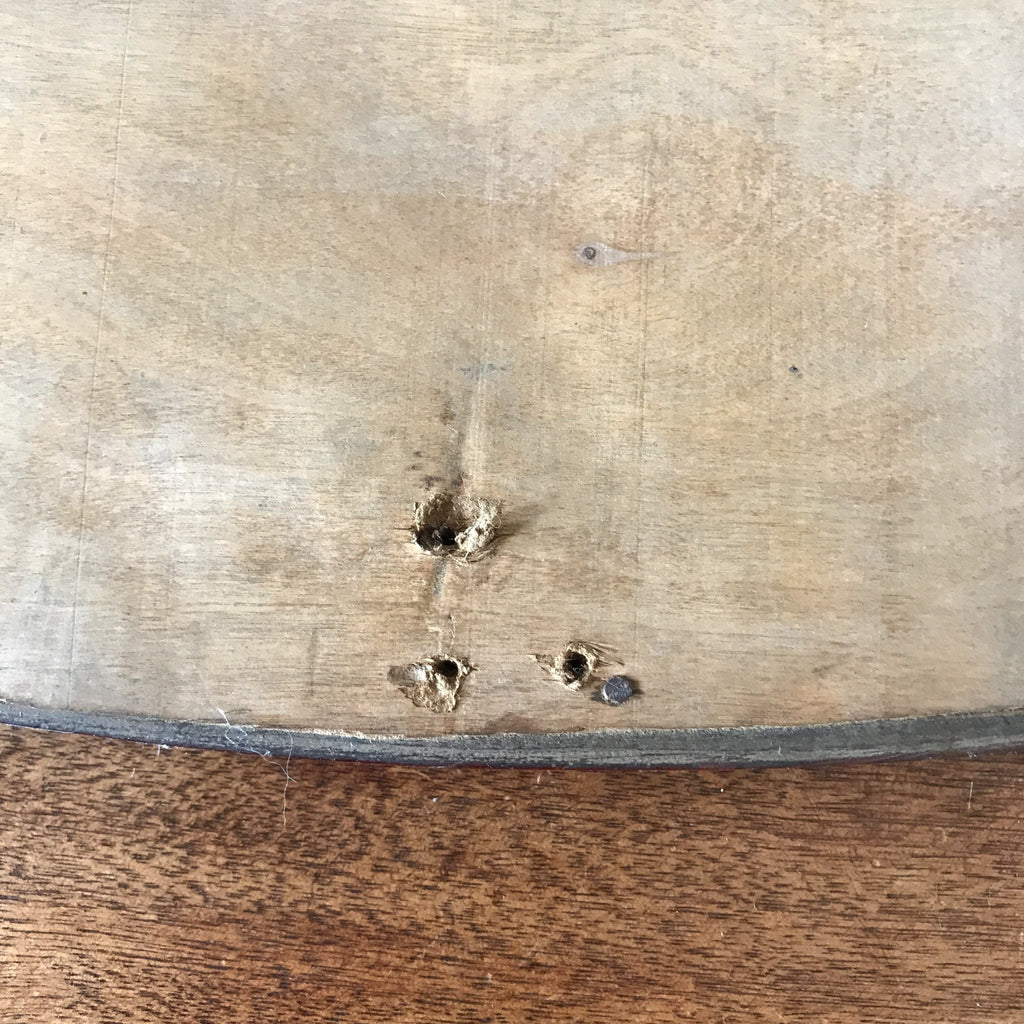 Miroir biseauté Art Déco de forme ovale de taille moyenne par Hello Broc brocante en ligne