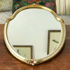 Miroir style Louis XVI vitre biseautée décoré de fleurs sculptées par Hello Broc brocante en ligne