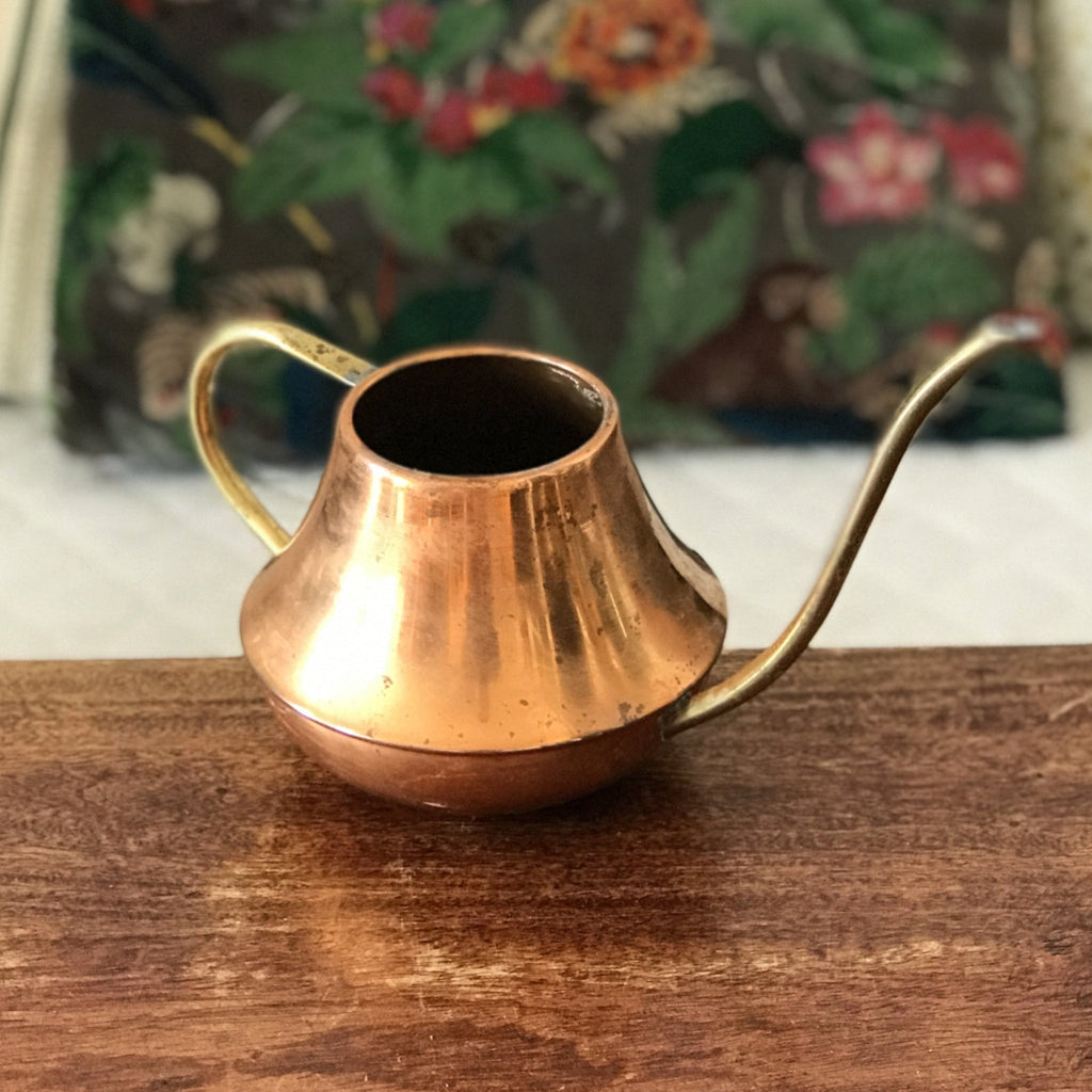 Arrosoir d'intérieur en cuivre et laiton contenance de 500 ml par Hello Broc brocante en ligne