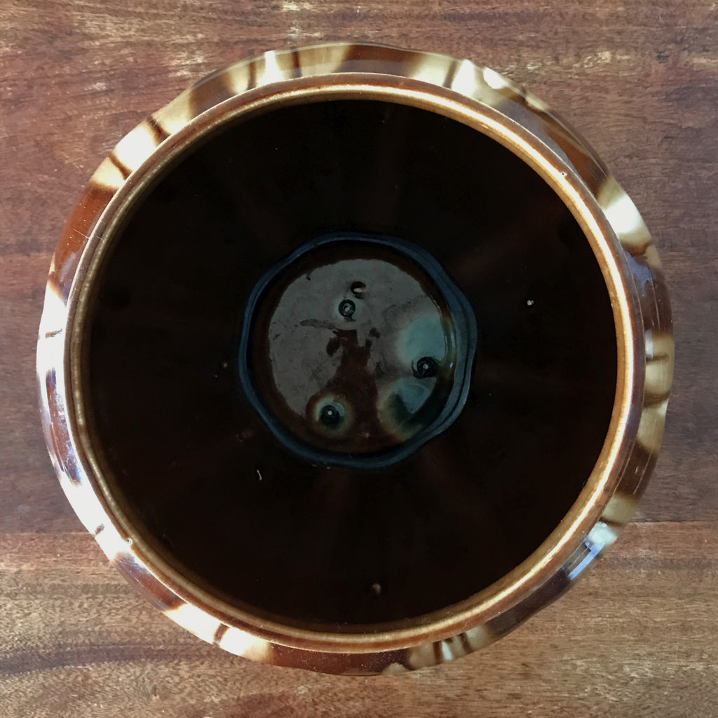 Grand cache-pot en céramique émaillée Louis Gueule Vierzon par Hello Broc brocante en ligne