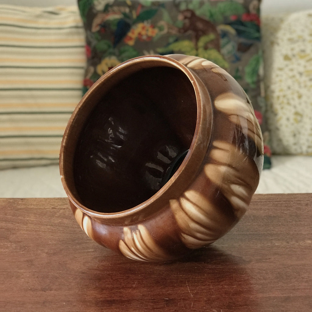 Grand cache-pot en céramique émaillée Louis Gueule Vierzon par Hello Broc brocante en ligne