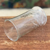 Petit vase rouleau en verre moulé transparent hauteur de 12 cm par Hello Broc brocante en ligne