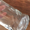 Petit vase rouleau en verre moulé transparent hauteur de 12 cm par Hello Broc brocante en ligne