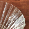 Vase cornet  hauteur de 17 cm en verre moulé pointe de diamant par Hello Broc brocante en ligne