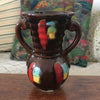 Petit vase poterie à doubles anses en céramique marron de Vallauris années 60 par Hello Broc brocante en ligne