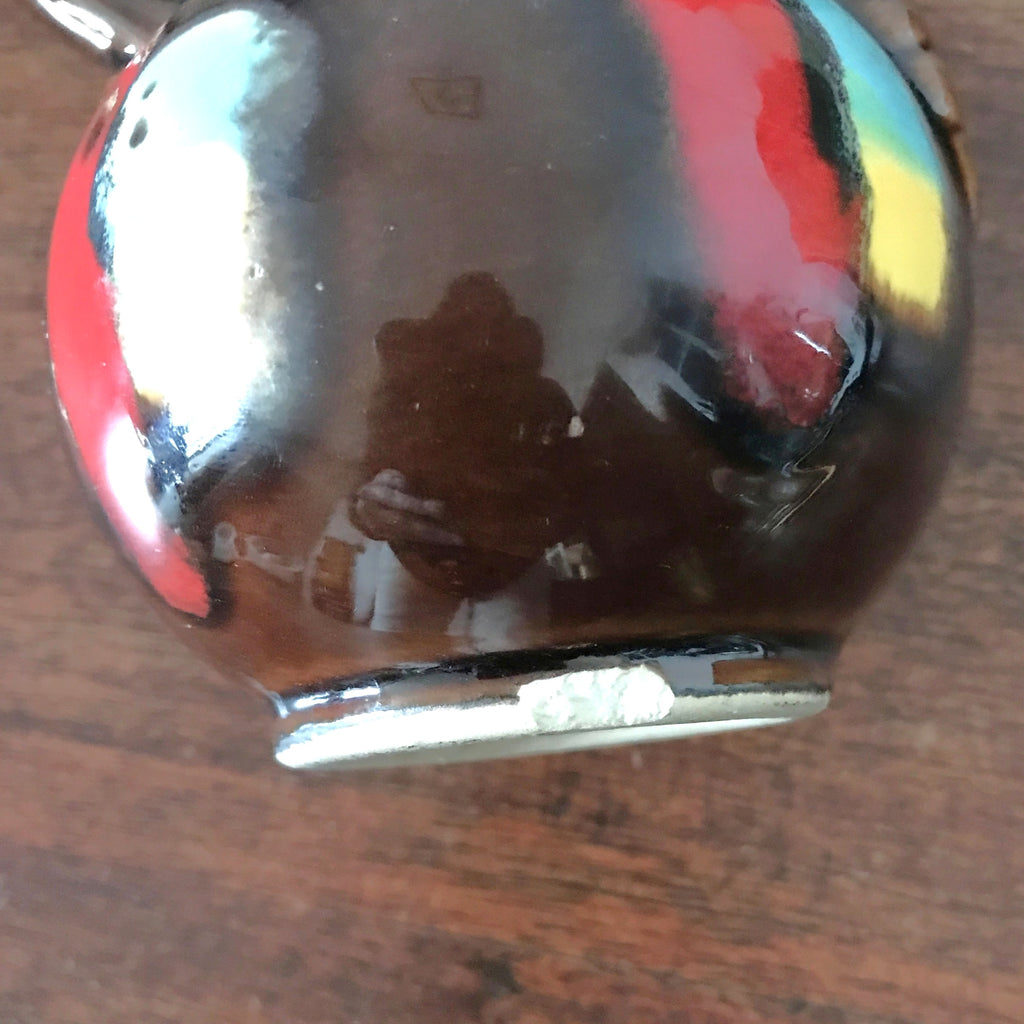 Petit vase poterie à doubles anses en céramique marron de Vallauris années 60 par Hello Broc brocante en ligne