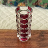 Vase vintage bicolore violet et incolore modèle Windsor de J.C. Durand pour Luminarc années 70 par Hello Broc brocante en ligne