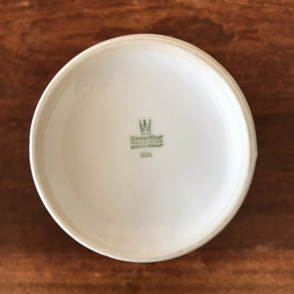 Vase en faïence fine blanche Bareuther Bavaria Germany hauteur 22 cm par Hello Broc brocante en ligne