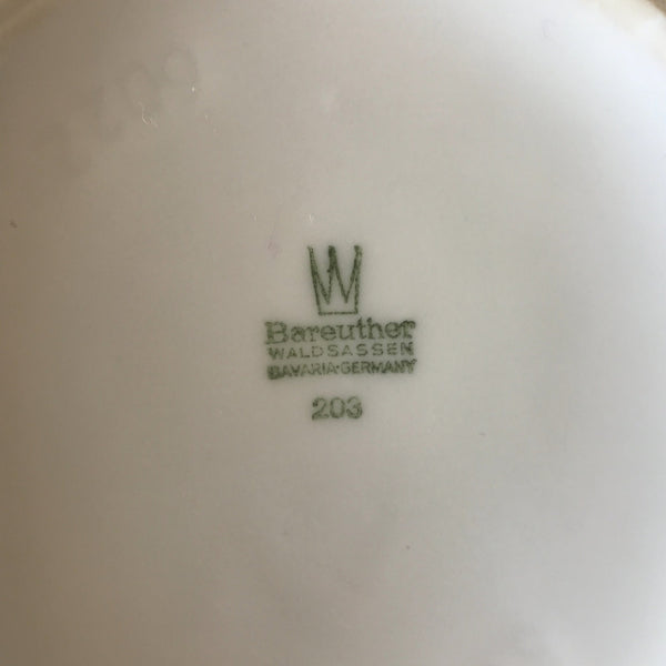 Vase vintage en faïence fine blanche Bareuther Bavaria Germany hauteur 22 cm par Hello Broc brocante en ligne