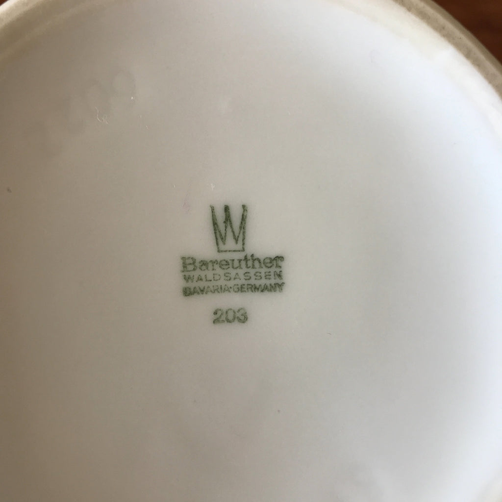 Vase en faïence fine blanche Bareuther Bavaria Germany hauteur 22 cm par Hello Broc brocante en ligne