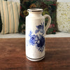 Vase pot céramique mouchetée décor Fleurs Bleues Scheurich West Germany par Hello Broc brocante en ligne