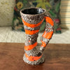 Pichet ou vase années 50 / 60 en céramique de Vallauris orange et fat lava par  Hello Broc brocante en ligne