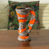 Pichet ou vase années 50 / 60 en céramique de Vallauris orange et fat lava par  Hello Broc brocante en ligne