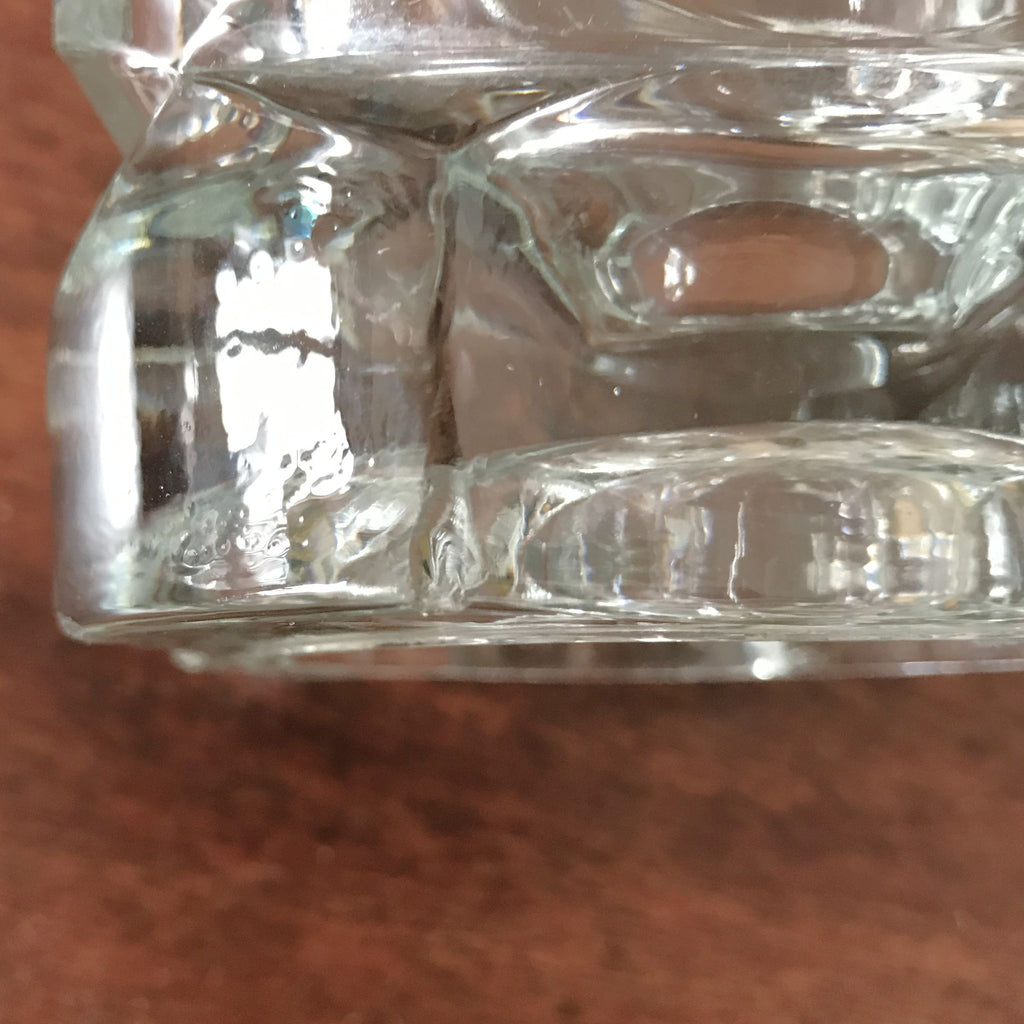 Grand vase vintage Windsor par JG Durand pour Luminarc en verre moulé transparent hauteur de 25 cm par Hello Broc brocante en ligne