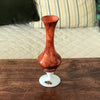 Soliflore orange en verre opalin italien - Hello Broc