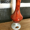 Soliflore vintage orange en verre opalin italien par Hello Broc brocante en ligne