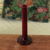 Soliflore droit en verre moulé rouge bordeaux de marque Celerie par Hello Broc brocante en ligne