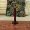 Soliflore droit en verre moulé rouge bordeaux de marque Celerie par Hello Broc brocante en ligne