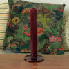 Soliflore droit en verre moulé rouge bordeaux de marque Celerie par Hello Broc brocante en ligne