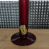 Soliflore droit en verre moulé rouge bordeaux de marque Celerie par Hello Broc brocante en ligne